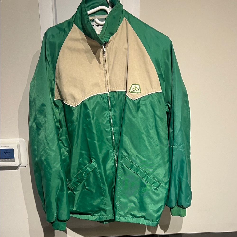Green and Cream Lightweight Jacket